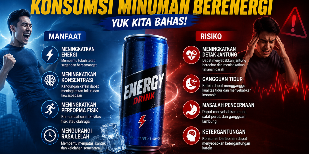 Manfaat Dan Risiko Konsumsi Minuman Berenergi, Yuk Kita Bahas