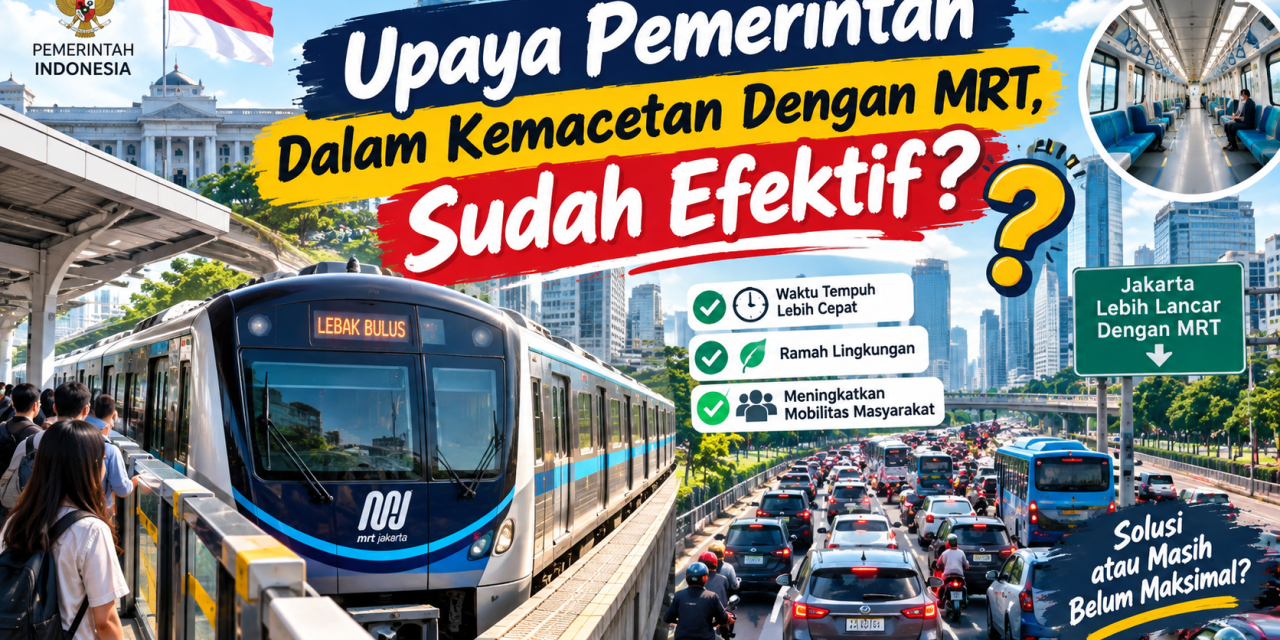 Upaya Pemerintah Dalam Kemacetan Dengan Mrt, Sudah Efektif?