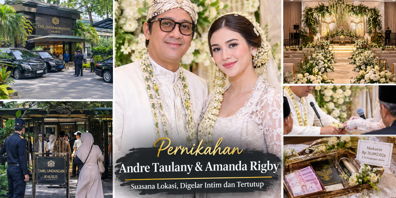 Suasana Pernikahan Andre Taulany Dan Amanda Rigby Tertutup